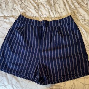 Love Tree Blue Striped Women's Shorts